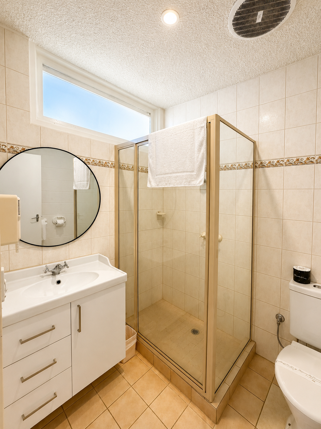 Private ensuite bathroom with shower